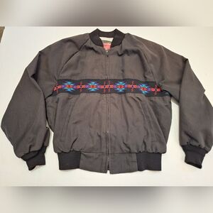 Vintage Western Santa Fe Trail Aztec Pattern Men's XL Jacket